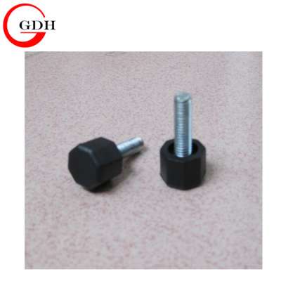 Black Furniture plastic adjustable leg M6x20mm